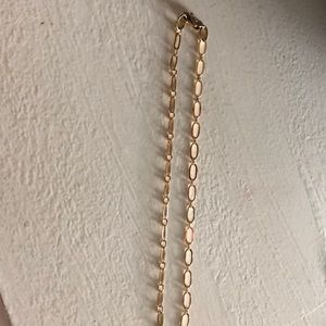 Yellow gold anklet